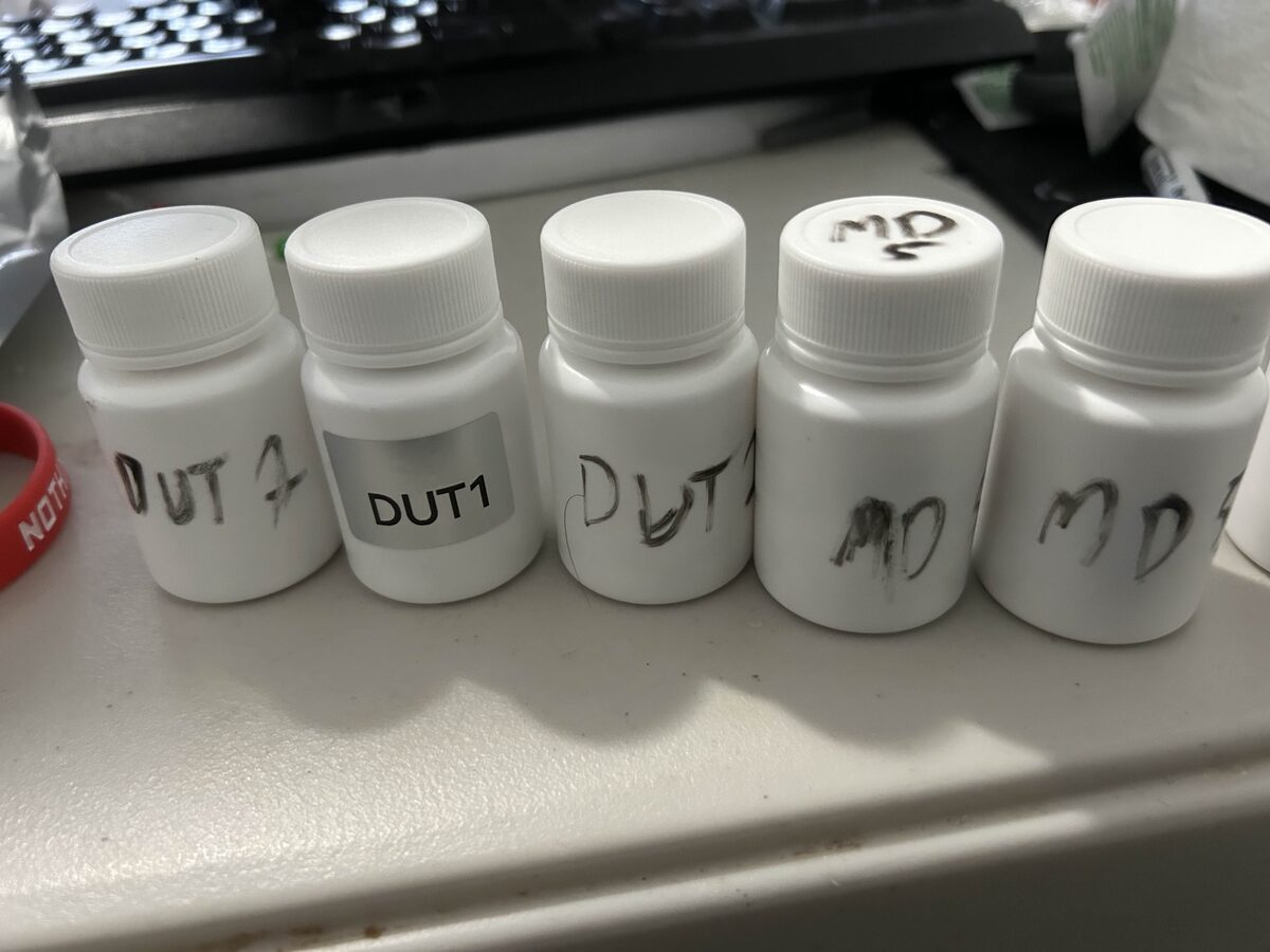 Customer order photo — Homopeptide research kit
