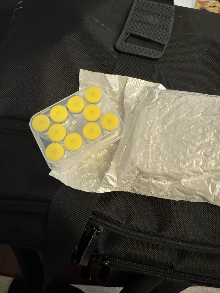 Customer order photo — Homopeptide research kit