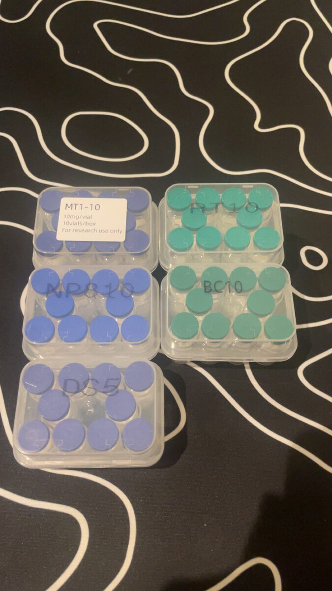 Customer order photo — Homopeptide research kit